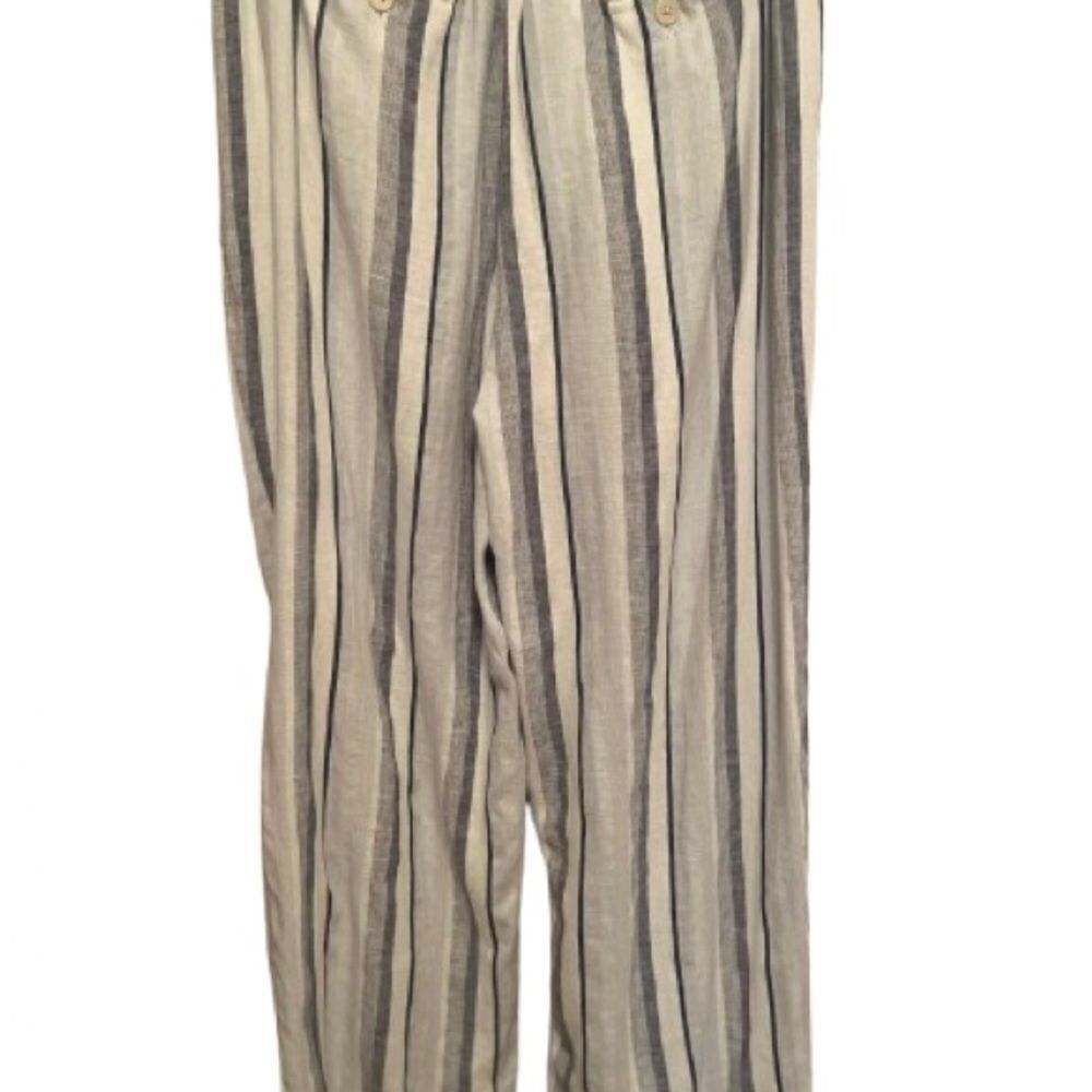 Talbots Striped Linen Pants - Picture 6 of 7